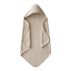 Mushie Hooded Towel - Fog